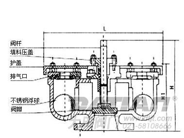 QB2双口排气阀结构图