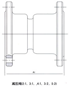 YB43X-10(16)T(P)固定比例式减压阀结构图