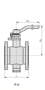 侧装偏心半球阀 手动