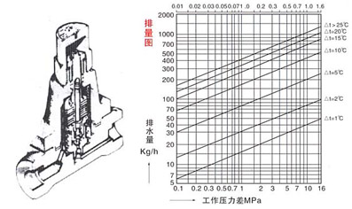 TB5(3,6,11)F可调双属片(CS17H)疏水阀结构示意图